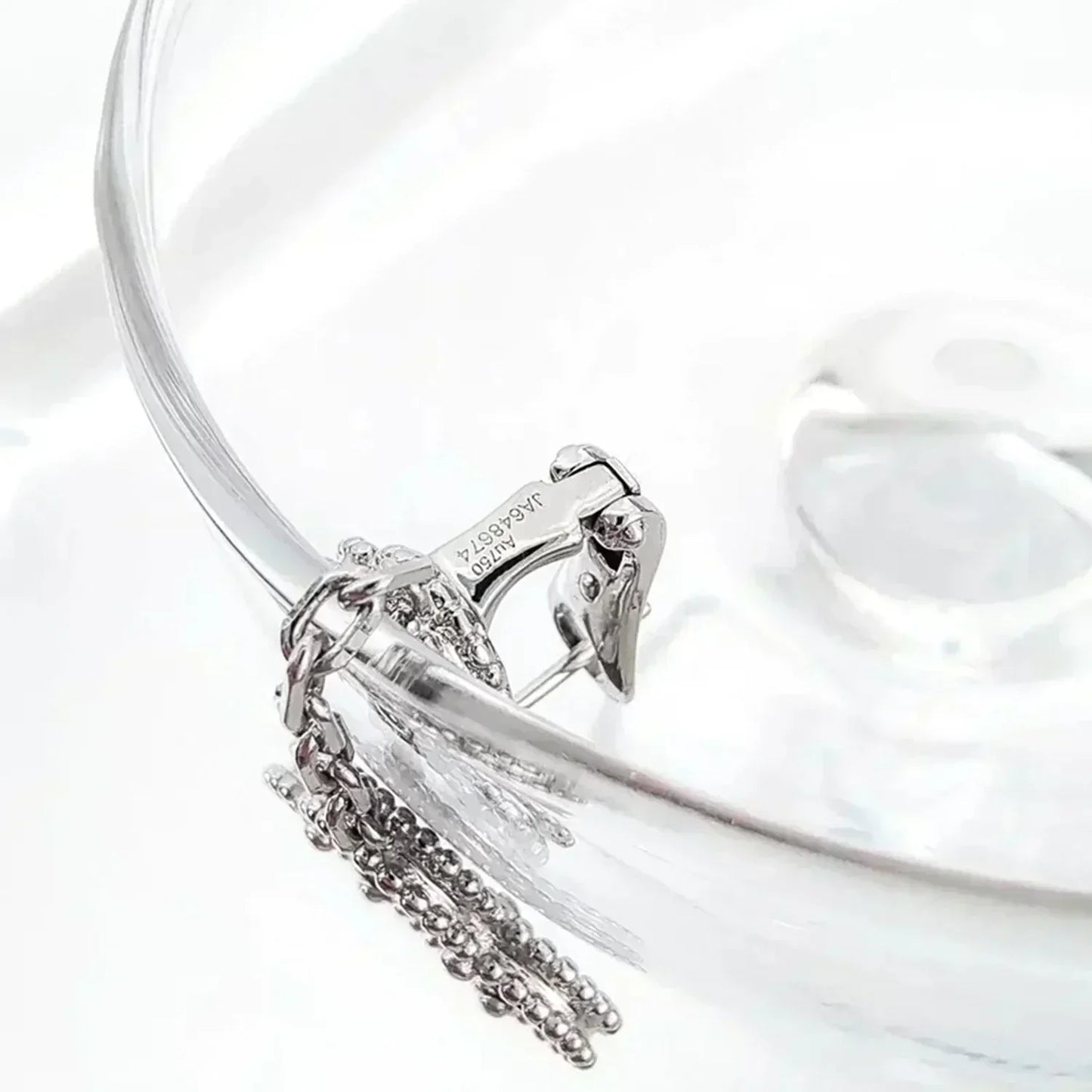 [Renovia Jewelry]クローバー 2モチーフ ダイヤモンド オニキス イヤリング シルバー