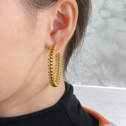 [Renovia Jewelry]CLASH ラージ フープ イヤリング