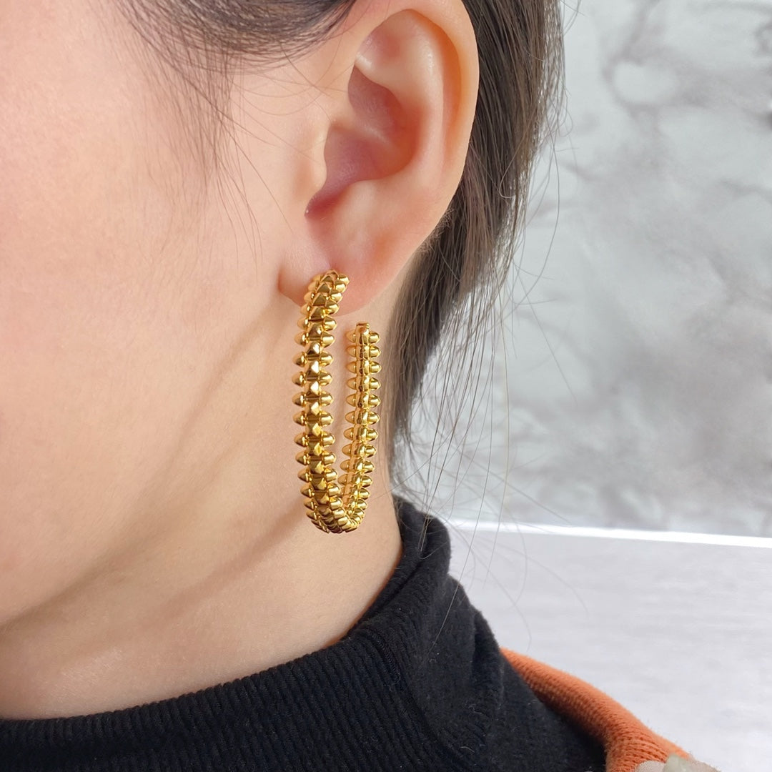 [Renovia Jewelry]CLASH HOOP EARRINGS