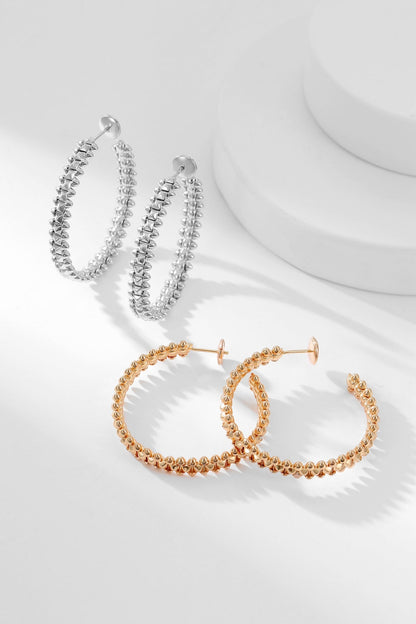 [Renovia Jewelry]CLASH HOOP EARRINGS