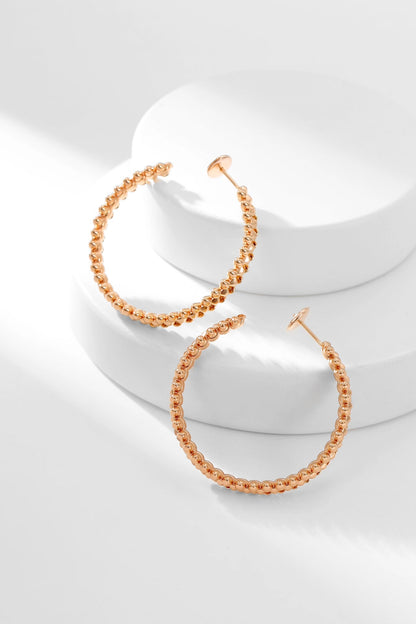 [Renovia Jewelry]CLASH HOOP EARRINGS