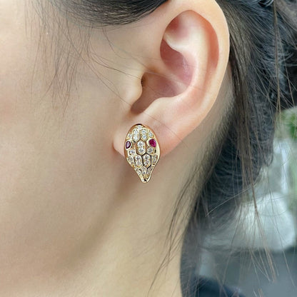 [Renovia Jewelry]セルパン ダイヤモンド スタッド ピアス