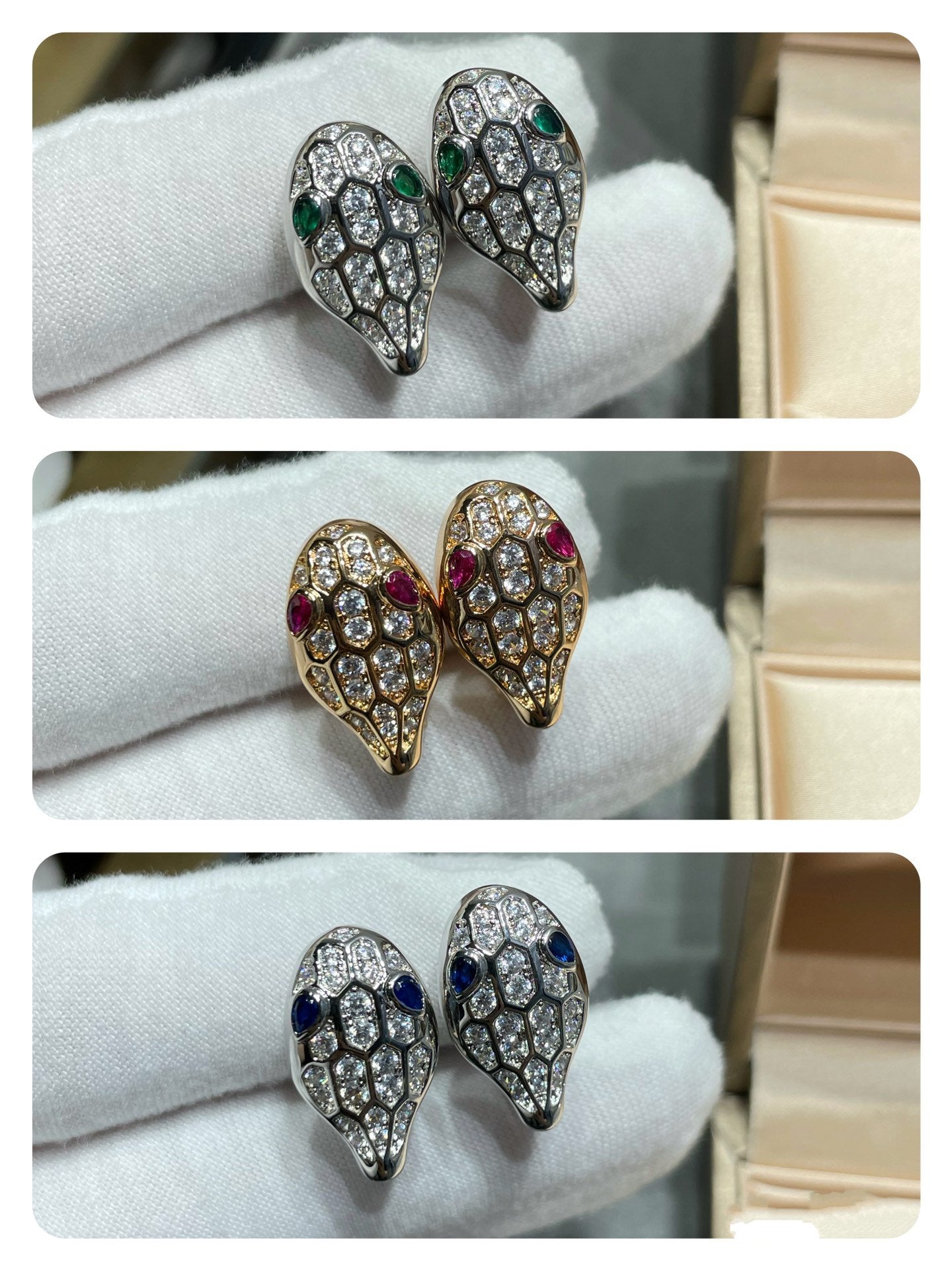 [Renovia Jewelry]セルパン ダイヤモンド スタッド ピアス