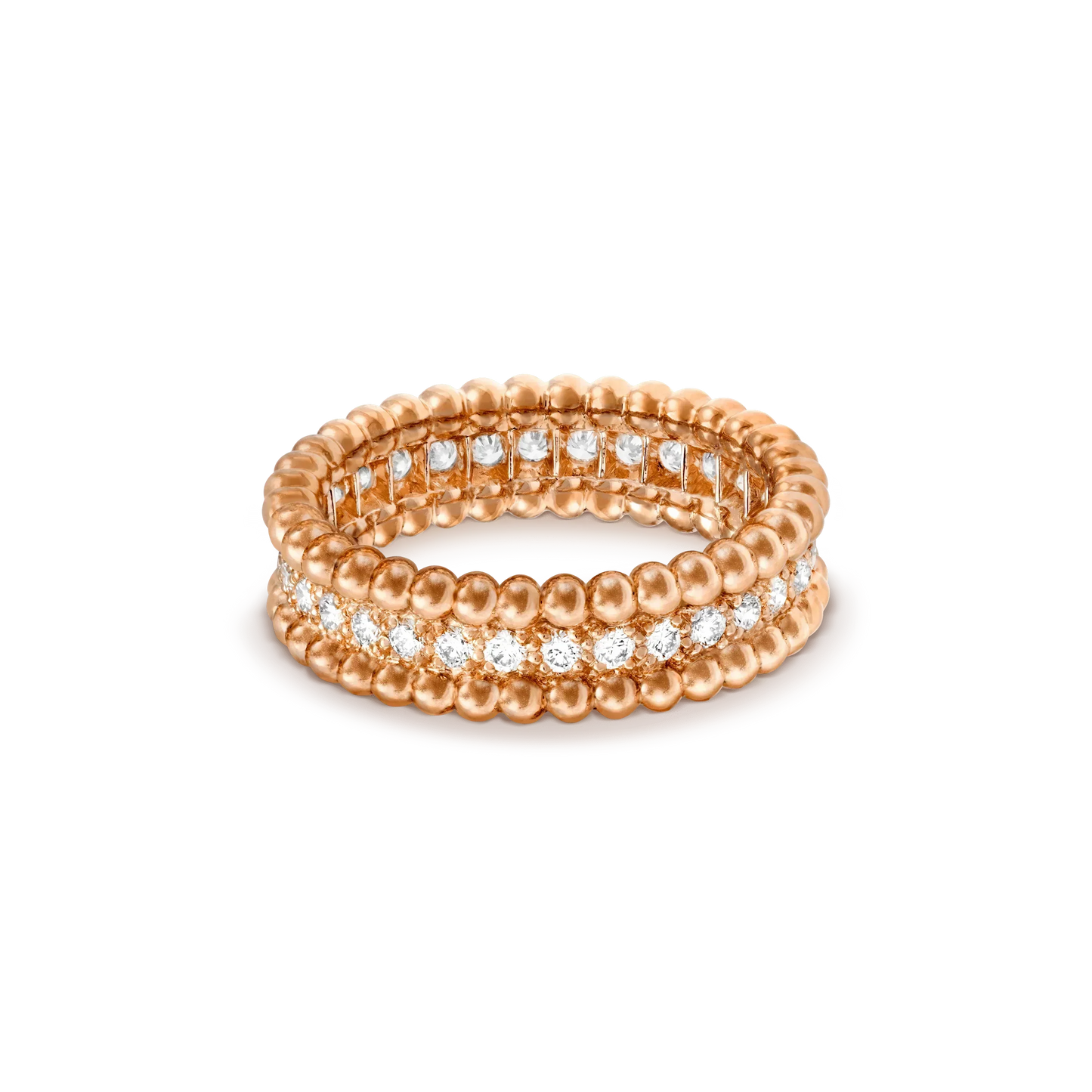 [Renovia Jewelry]ペルレ ダイヤモンド ローズゴールド リング