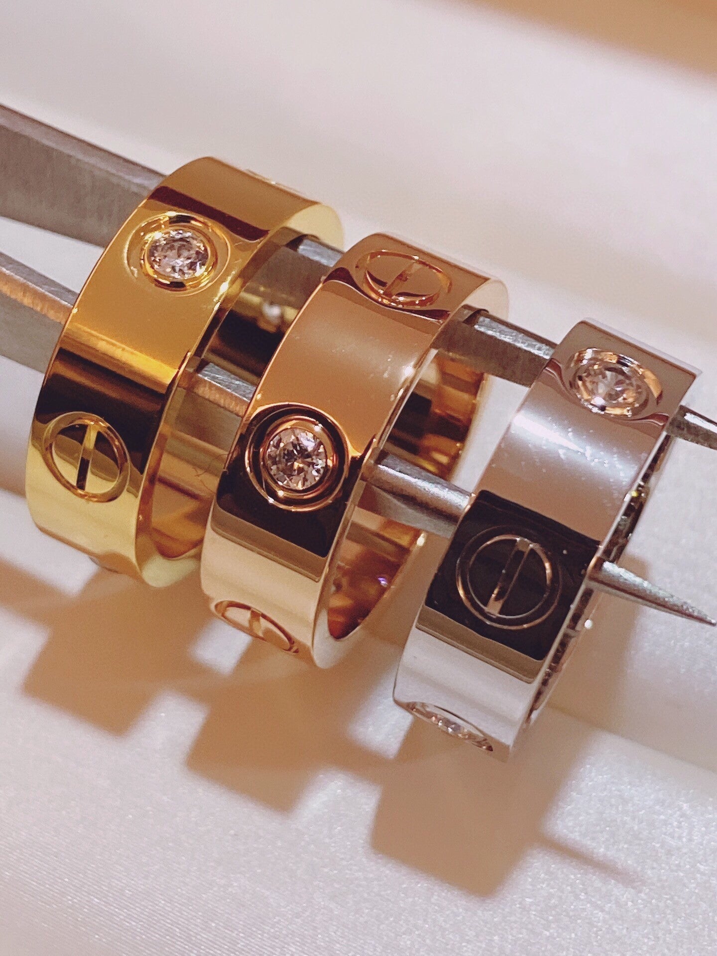 [Renovia Jewelry]Three-Diamond Ring