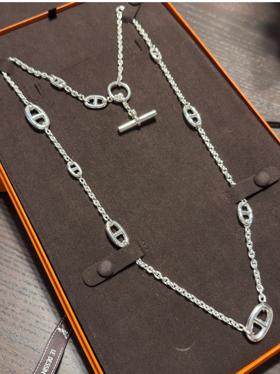 [Renovia Jewelry]クラシックシルバーセーターチェーン