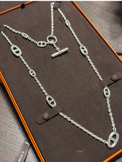 [Renovia Jewelry]クラシックシルバーセーターチェーン
