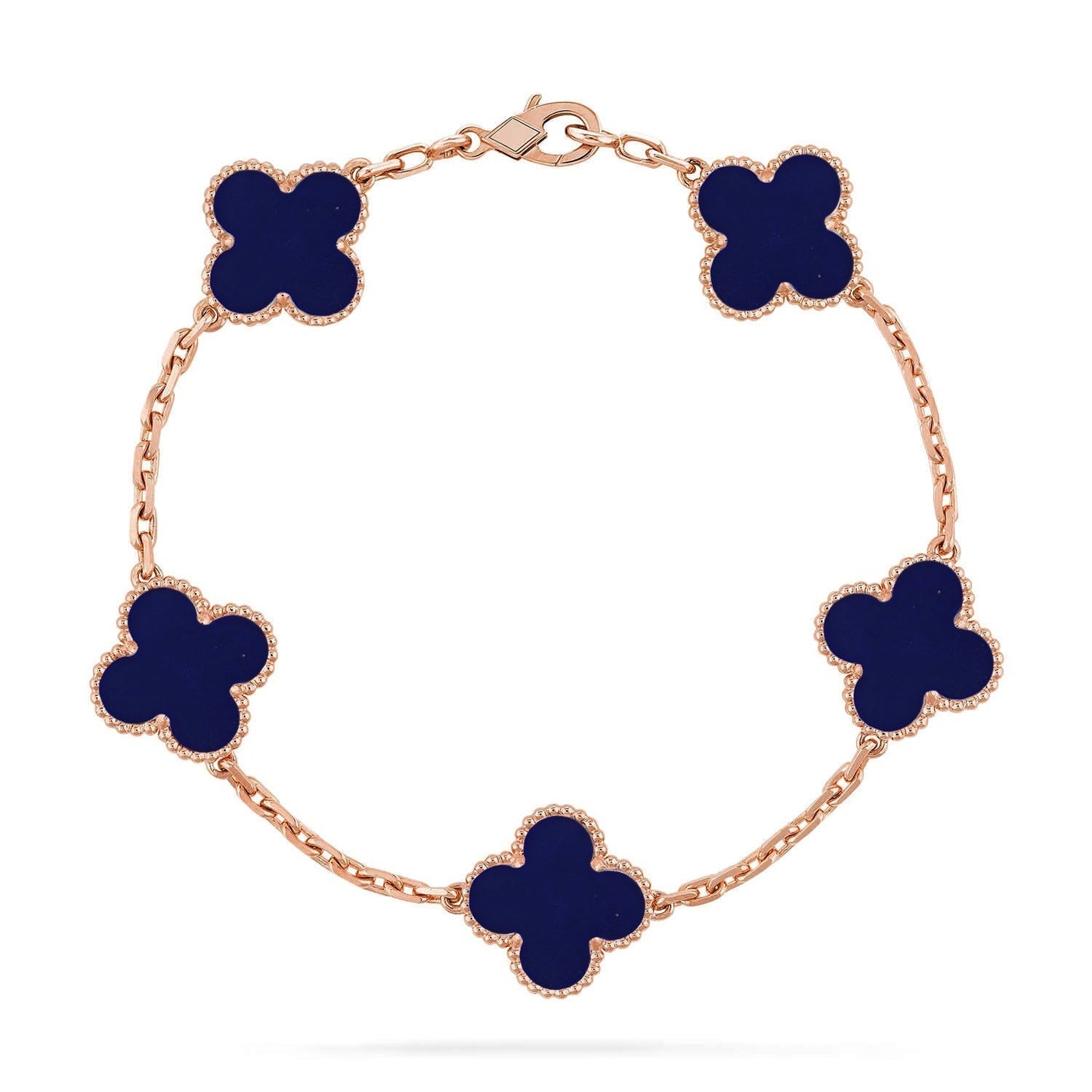 [Renovia Jewelry]CLOVER 5 MOTIF LAPIS LAZULI BRACELET COLLECTION