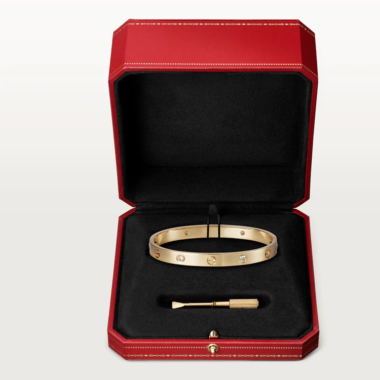 [Renovia Jewelry]LOVE BRACELET 6.1MM 4 DIAMONDS