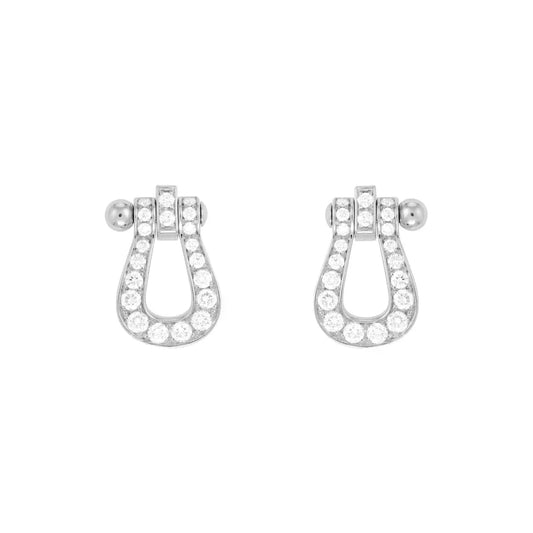 [Renovia Jewelry]FORCE 10 FULL DIAMOND STUD EARRINGS MINI MODEL
