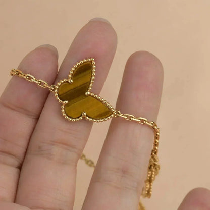[Renovia Jewelry]ラッキースプリング 5モチーフ ゴールドブレスレット