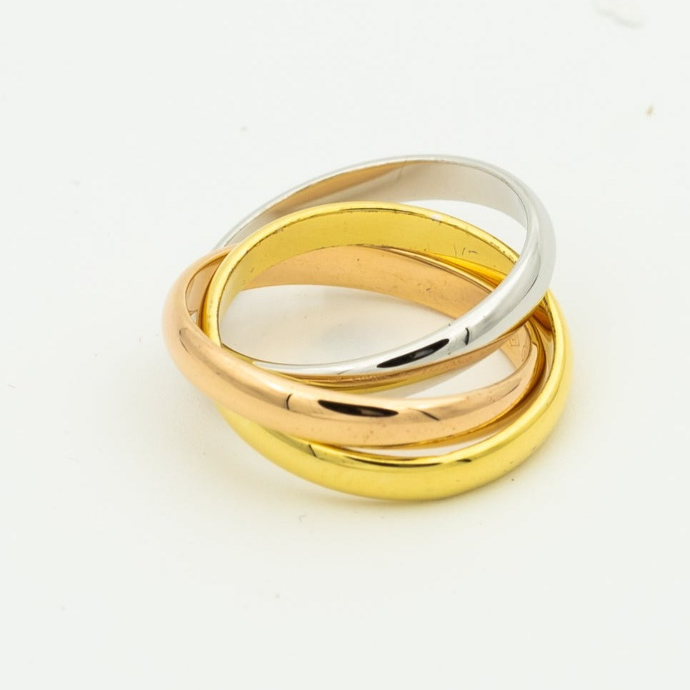 [Renovia Jewelry Jewelry]TRINITY RING GOLD PINK GOLD SILVER