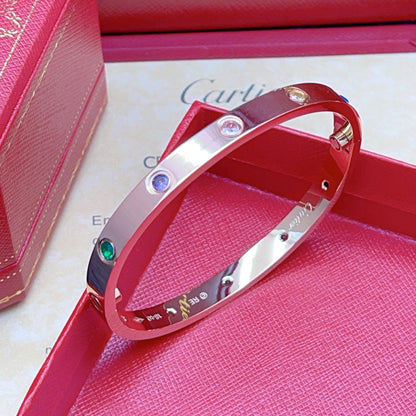 [Renovia Jewelry]2026 RAINBOW LOVE BRACELET 6.1MM  10 DIAMONDS