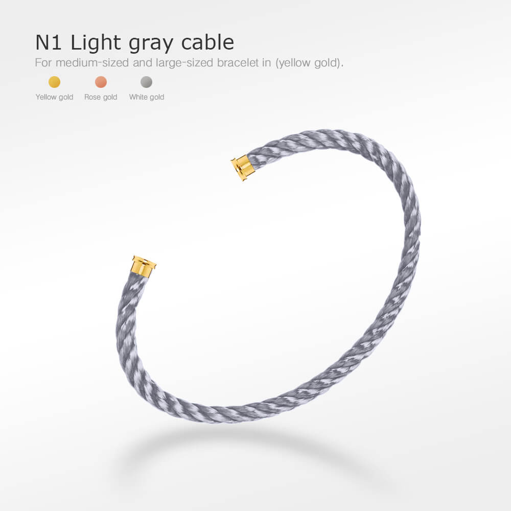 [Renovia Jewelry]FORCE SERIES BRACELET CABLES 50 CHOICES (DIY選択)