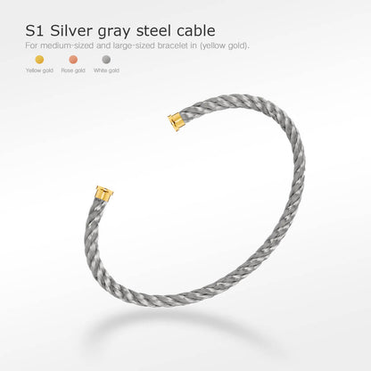 [Renovia Jewelry]FORCE SERIES BRACELET CABLES 50 CHOICES (DIY選択)