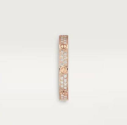 [Renovia Jewelry]LOVE RING 2.6mm-wide full-diamond ring Rose Gold