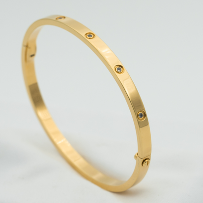 [Renovia Jewelry]LOVE BRACELET 3.65MM 10 DIAMONDS