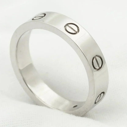 [Renovia Jewelry]LOVE RING 4MM 1 DIAMOND SILVER