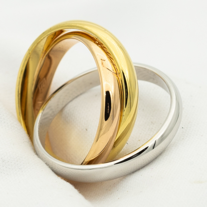 [Renovia Jewelry Jewelry]TRINITY RING GOLD PINK GOLD SILVER