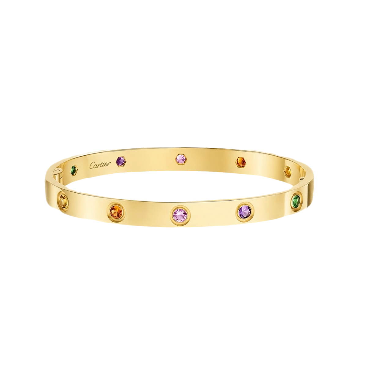 [Renovia Jewelry]2026 RAINBOW LOVE BRACELET 6.1MM  10 DIAMONDS