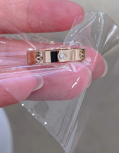 [Renovia Jewelry]LOVE RING 4MM 1 DIAMOND