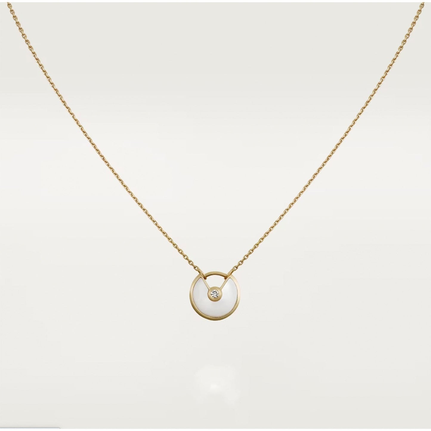 [Renovia Jewelry]AMULETTE ROSE GOLD MOP NECKLACE