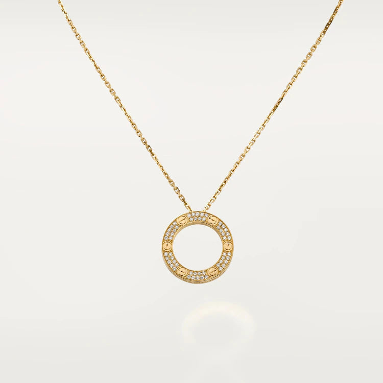 [Renovia Jewelry]LOVE NECKLACE ADJUSTABLE ROSE GOLD
