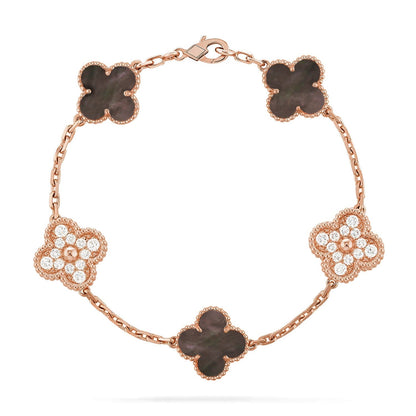 [Renovia Jewelry] CLOVER 5 MOTIF GRAY MOP BRACELET COLLECTION