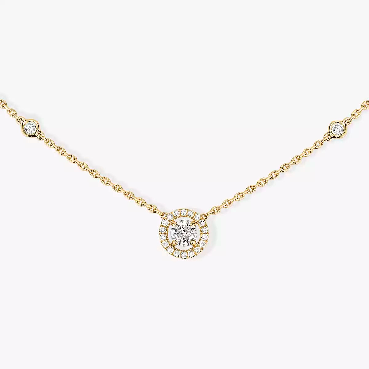 [Renovia Jewelry]Diamond Necklace 0,20ct Brilliant Shape Joy