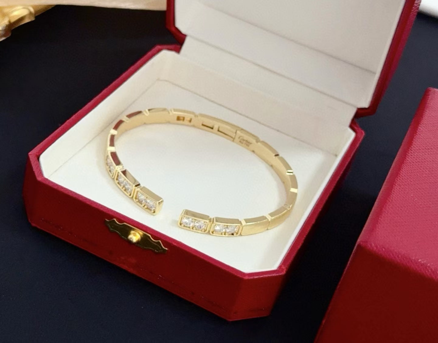 [Renovia Jewelry jewelrys]LOVE DIAMOND OPEN  BRACELET