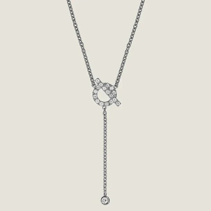 [Renovia Jewelry]FINESSE SILVER DIAMOND NECKLACE