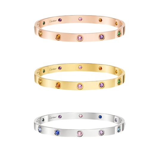[Renovia Jewelry]2026 RAINBOW LOVE BRACELET 6.1MM  10 DIAMONDS