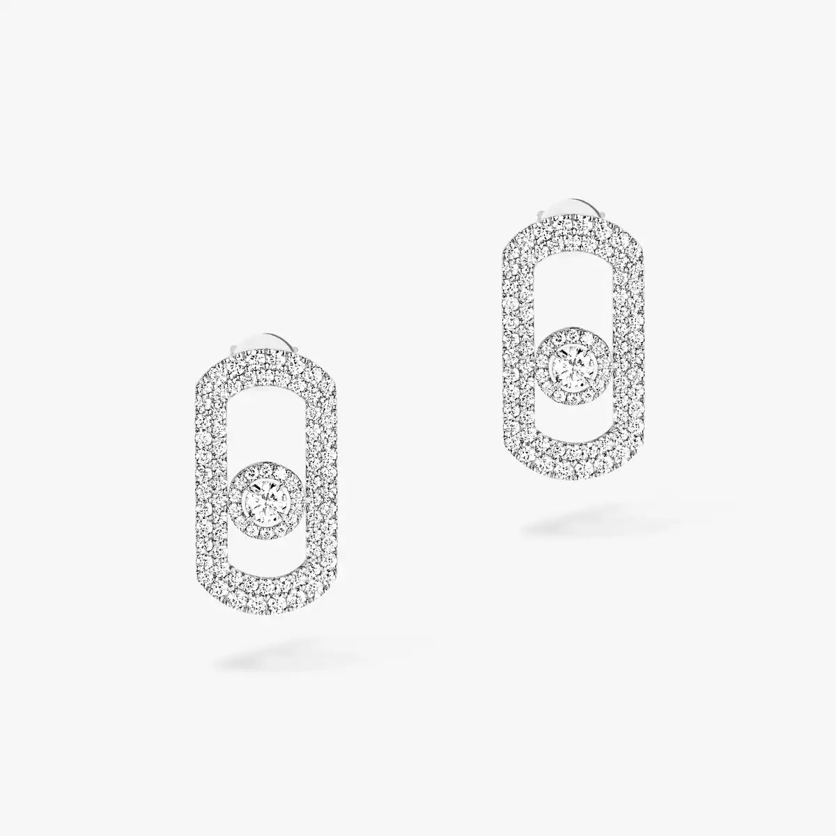 [Renovia Jewelry]So Move Pave_-Set Diamond Earrings in Silver