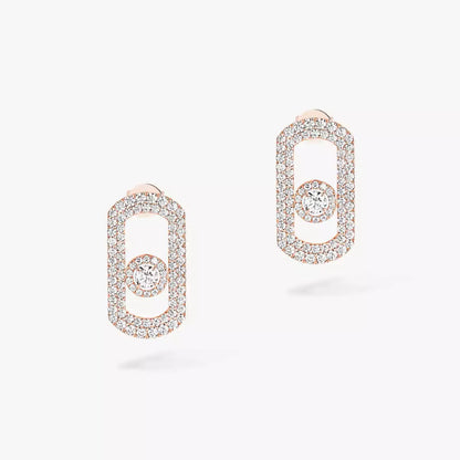 [Renovia Jewelry]So Move Pave_-Set Diamond Earrings in Silver