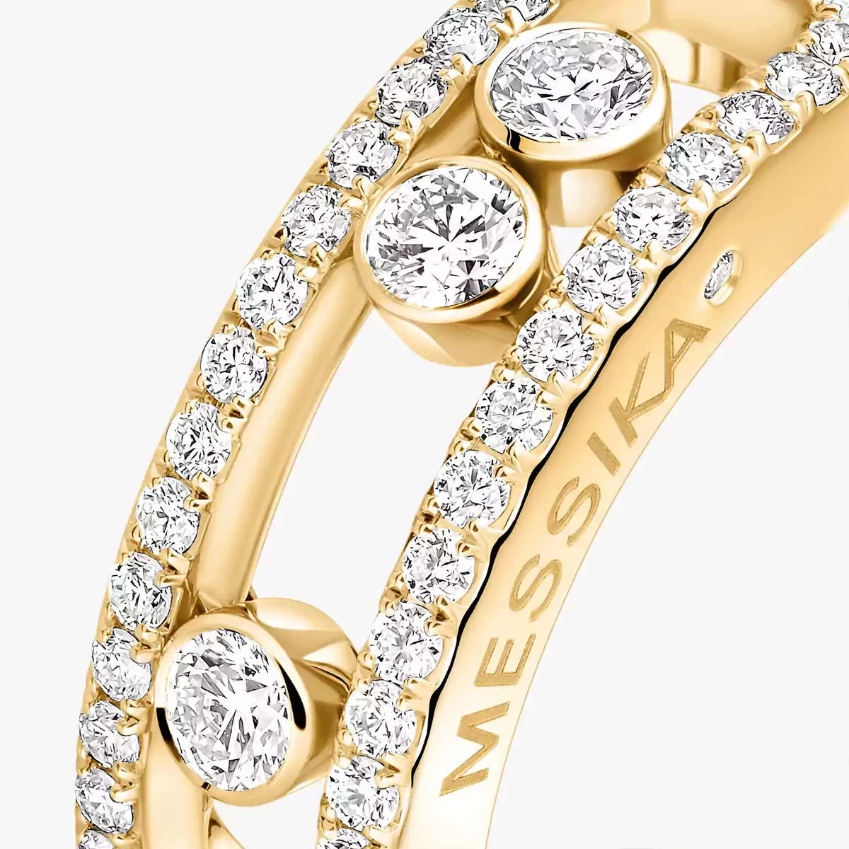 [Renovia Jewelry] Move Gold Diamond Pave_ Ring
