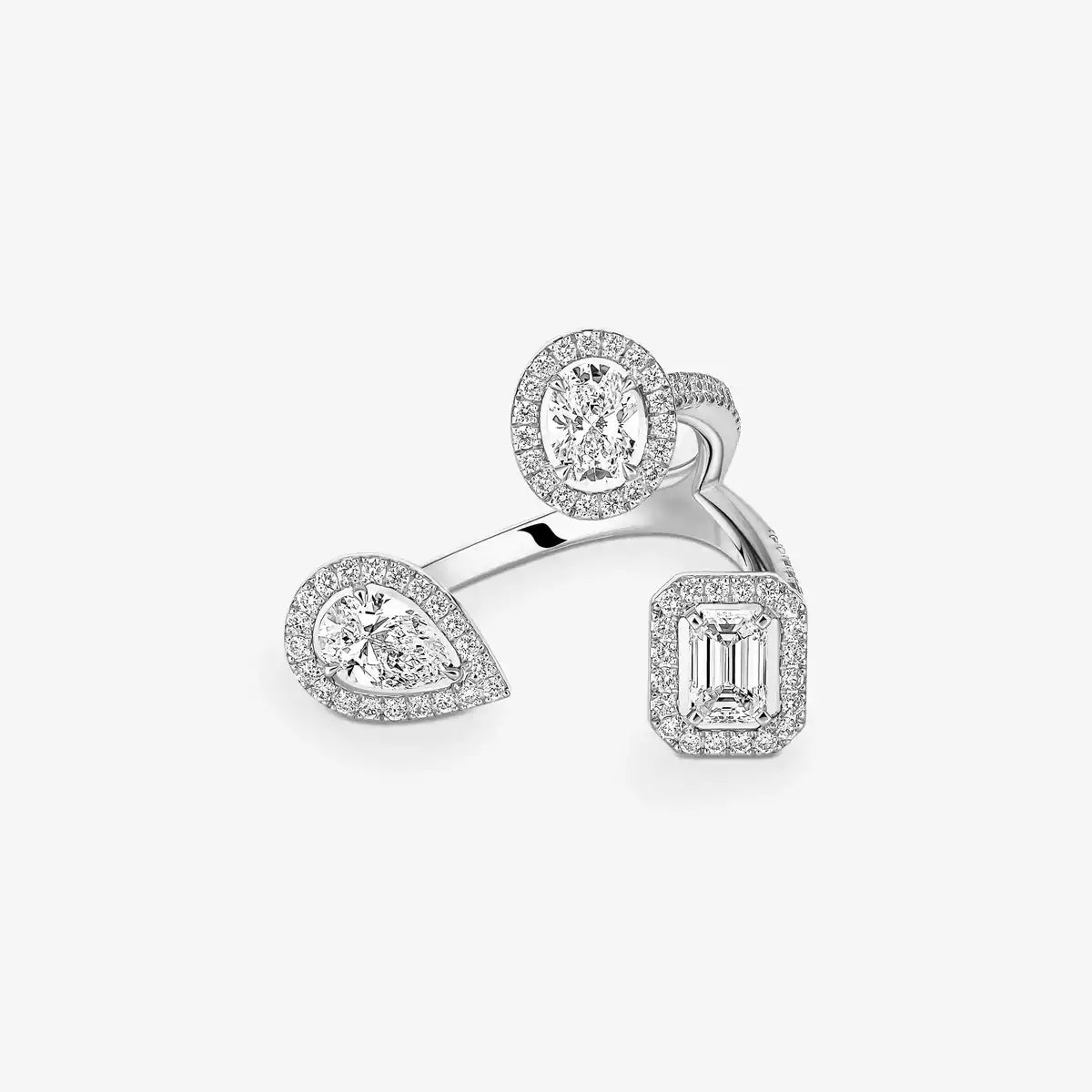 [[Renovia Jewelry] Diamond Ring 0,25ct My Twin Trilogy