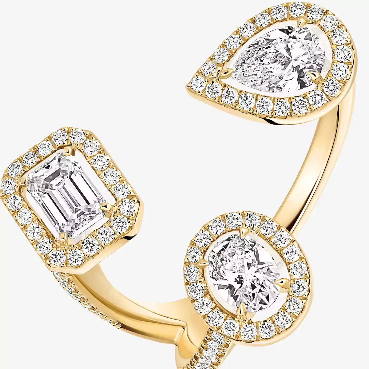 [[Renovia Jewelry] Diamond Ring 0,25ct My Twin Trilogy
