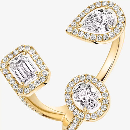 [[Renovia Jewelry] Diamond Ring 0,25ct My Twin Trilogy