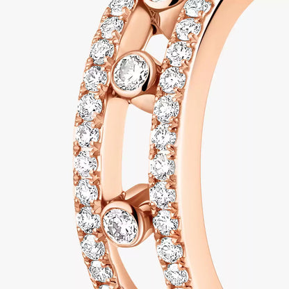 [Renovia Jewelry]Diamond Pave_ Hoop Earrings Move