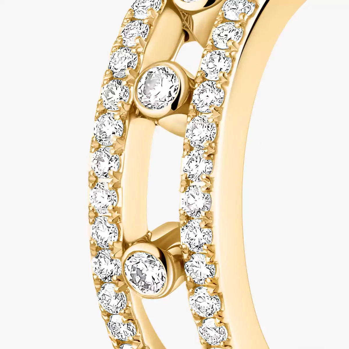 [Renovia Jewelry]Diamond Pave_ Hoop Earrings Move