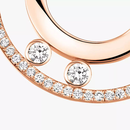 [Renovia Jewelry]Move Romane Small Diamond Hoop Earrings