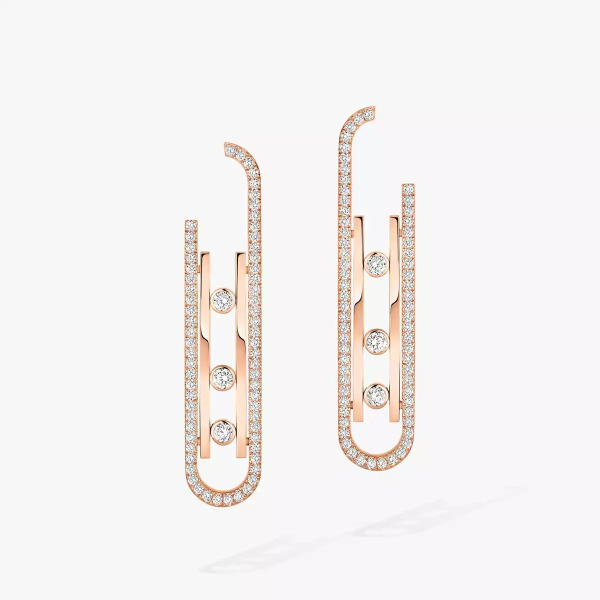 [Renovia Jewelry]Diamond Pendant Earrings Move 10Th