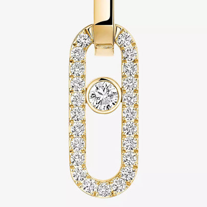 [Renovia Jewelry]Move Link Diamond Earrings