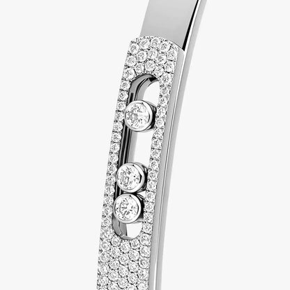 [Renovia Jewelry]Move Noa Rose Gold Pavé Diamond Bangle Bracelet