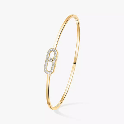 [Renovia Jewelry]Move Uno pavé flex bangle medium