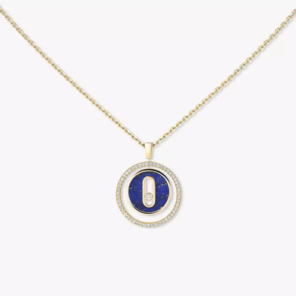 [Renovia Jewelry]Lucky Move Diamond Necklace in Rose Gold and White Mother-of-Pearl