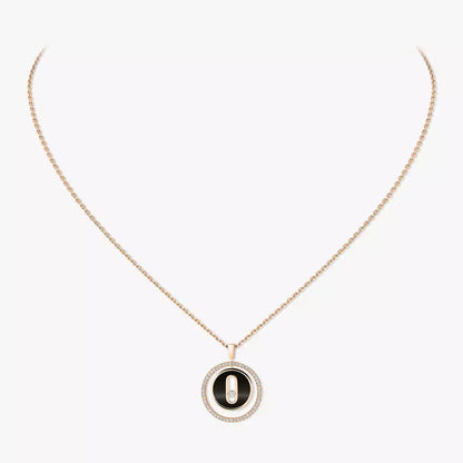 [Renovia Jewelry]Lucky Move Diamond Necklace in Rose Gold and White Mother-of-Pearl