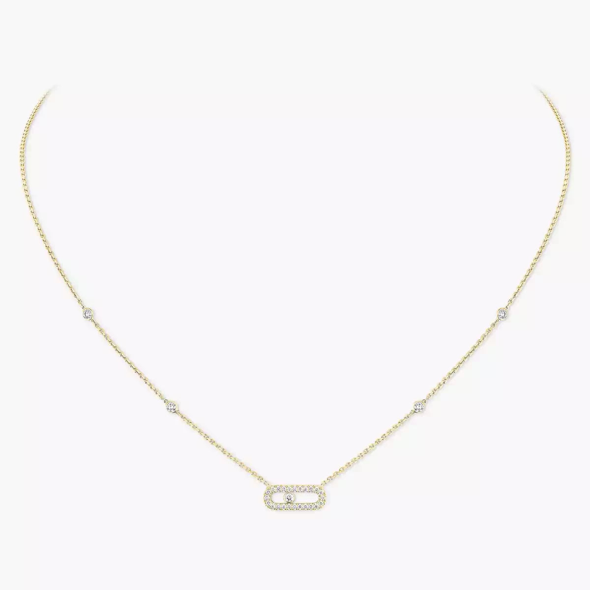 [Renovia Jewelry]Diamond Necklace Move Uno