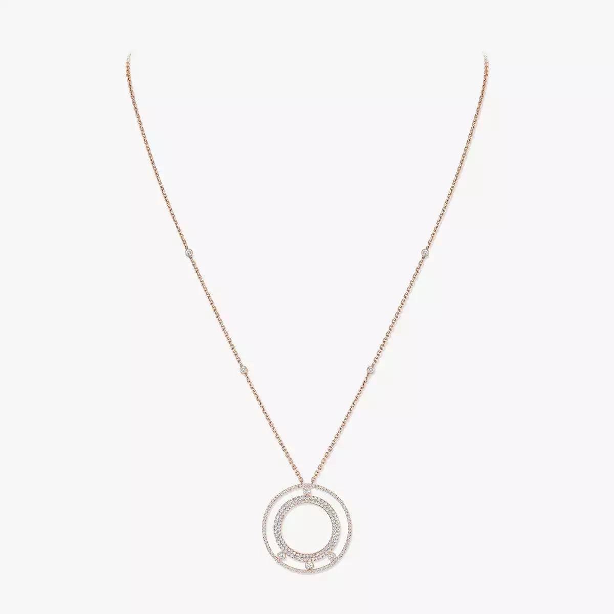 [Renovia Jewelry]Move Romane Long Pave_-Set Diamond Necklace