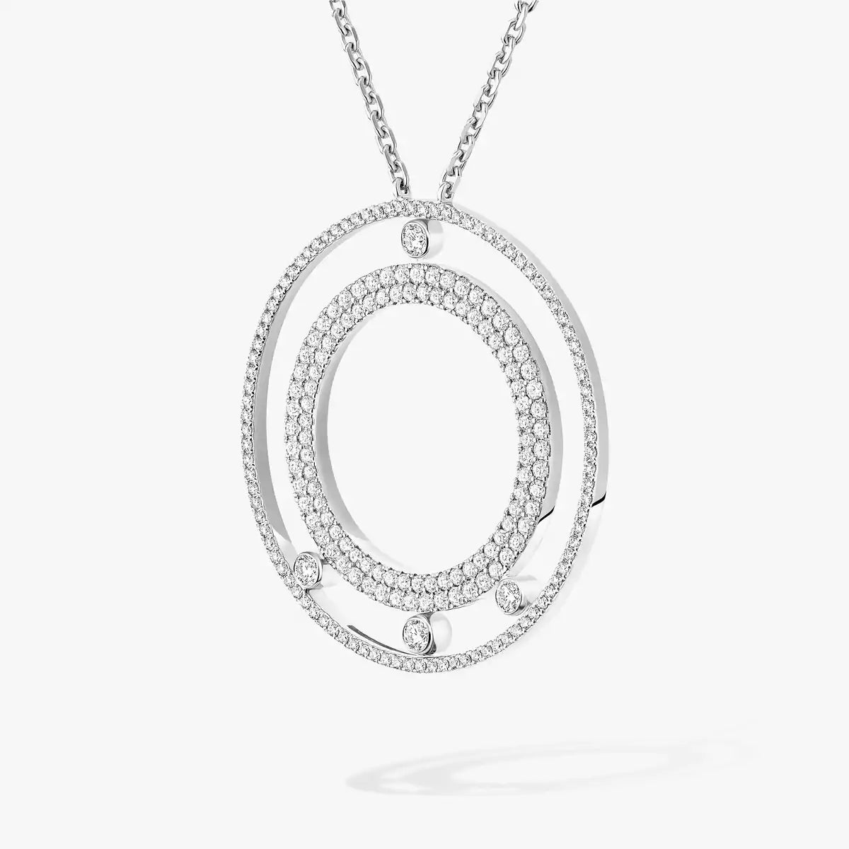 [Renovia Jewelry]Move Romane Long Pave_-Set Diamond Necklace